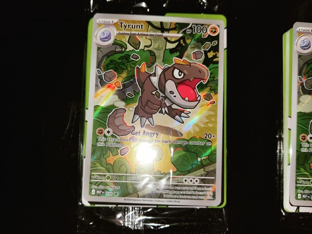 Tyrunt - promo-kaart - "Perfect Order" (Mega Evolution), Ophalen of Verzenden, Zo goed als nieuw