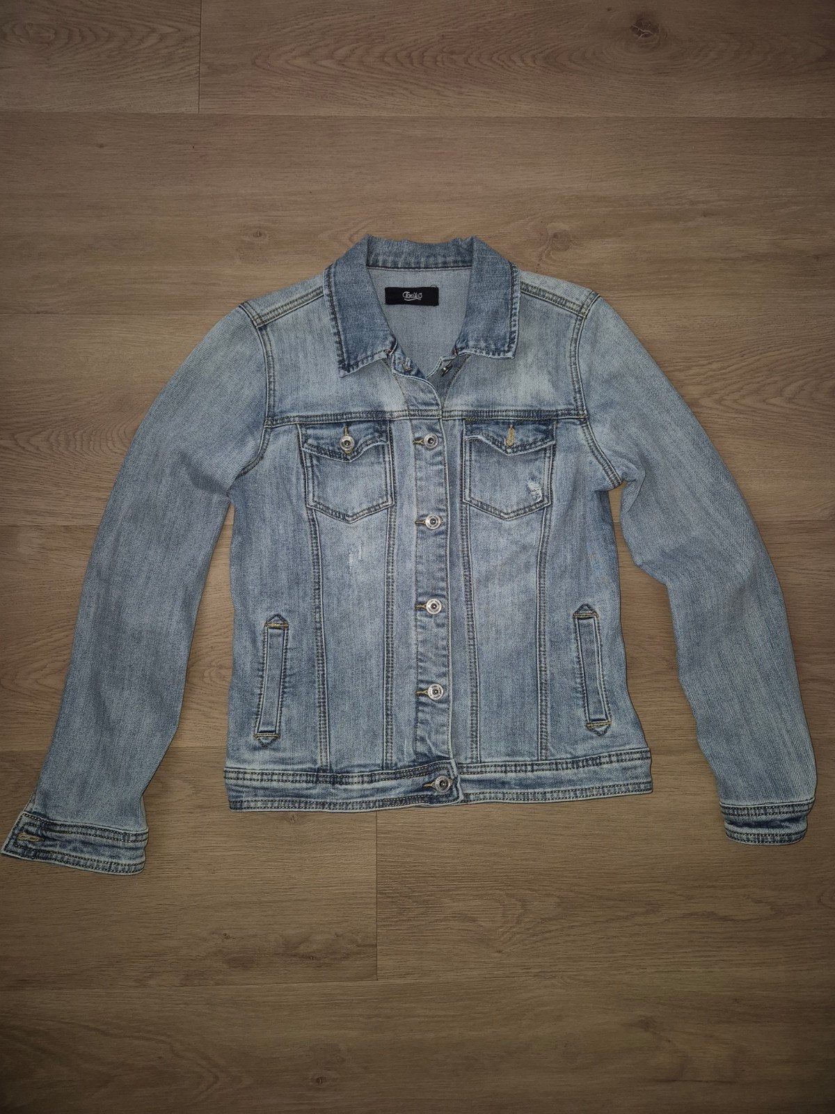 Toxik Nieuw Dames Spijkerjasje Maat L, Blauw, Maat 42/44 (L), Toxik, Nieuw