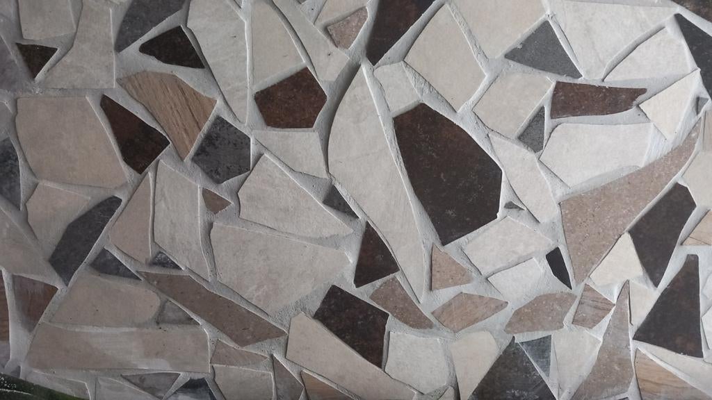 Mozaïektegels en gebroken tegels, aardetinten, 15 m2, Ophalen, Nieuw, Minder dan 20 cm, 10 m² of meer