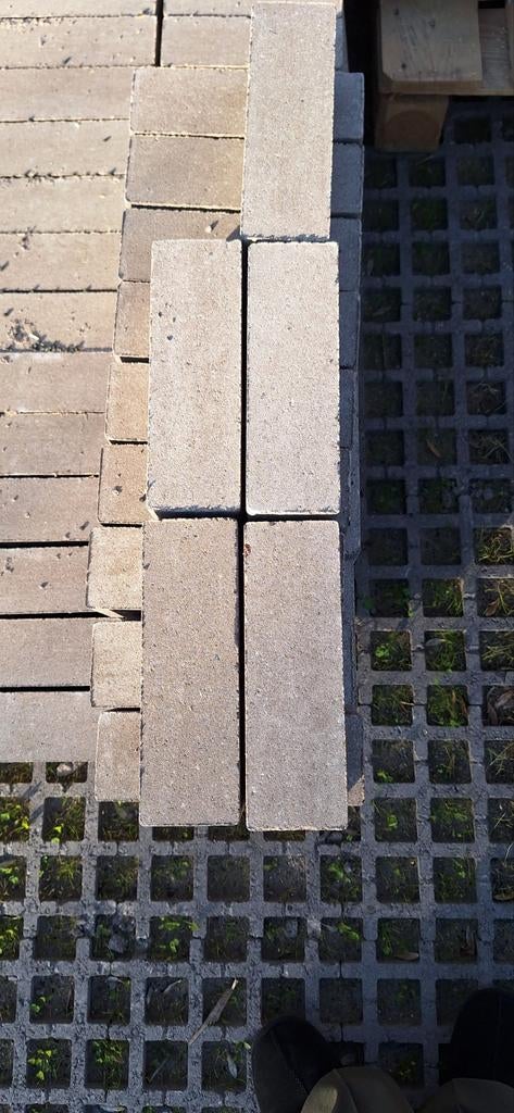 +/- 3 m2 stenen Dikformaat Honey 21x7x8cm, Ophalen, Nieuw, Beton, Klinkers