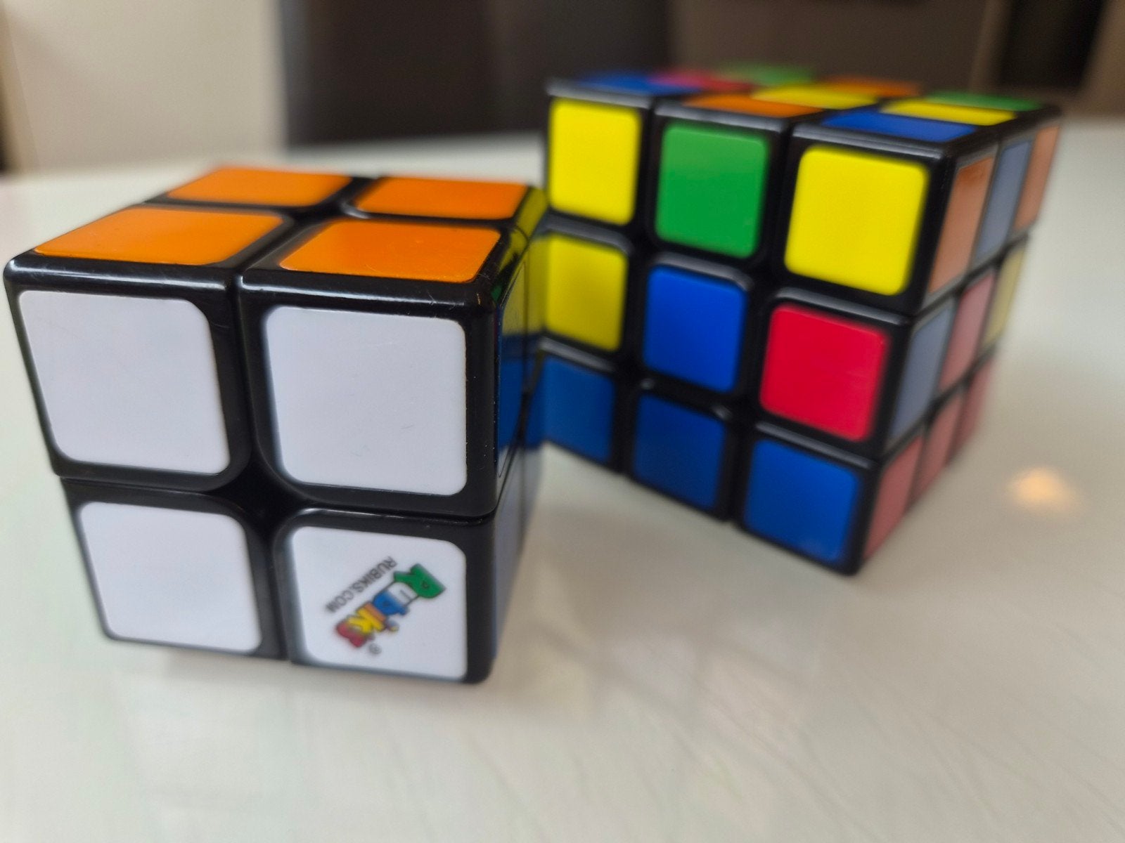 Rubik's cubes: 2x2 en 3x3, Ophalen of Verzenden, Zo goed als nieuw