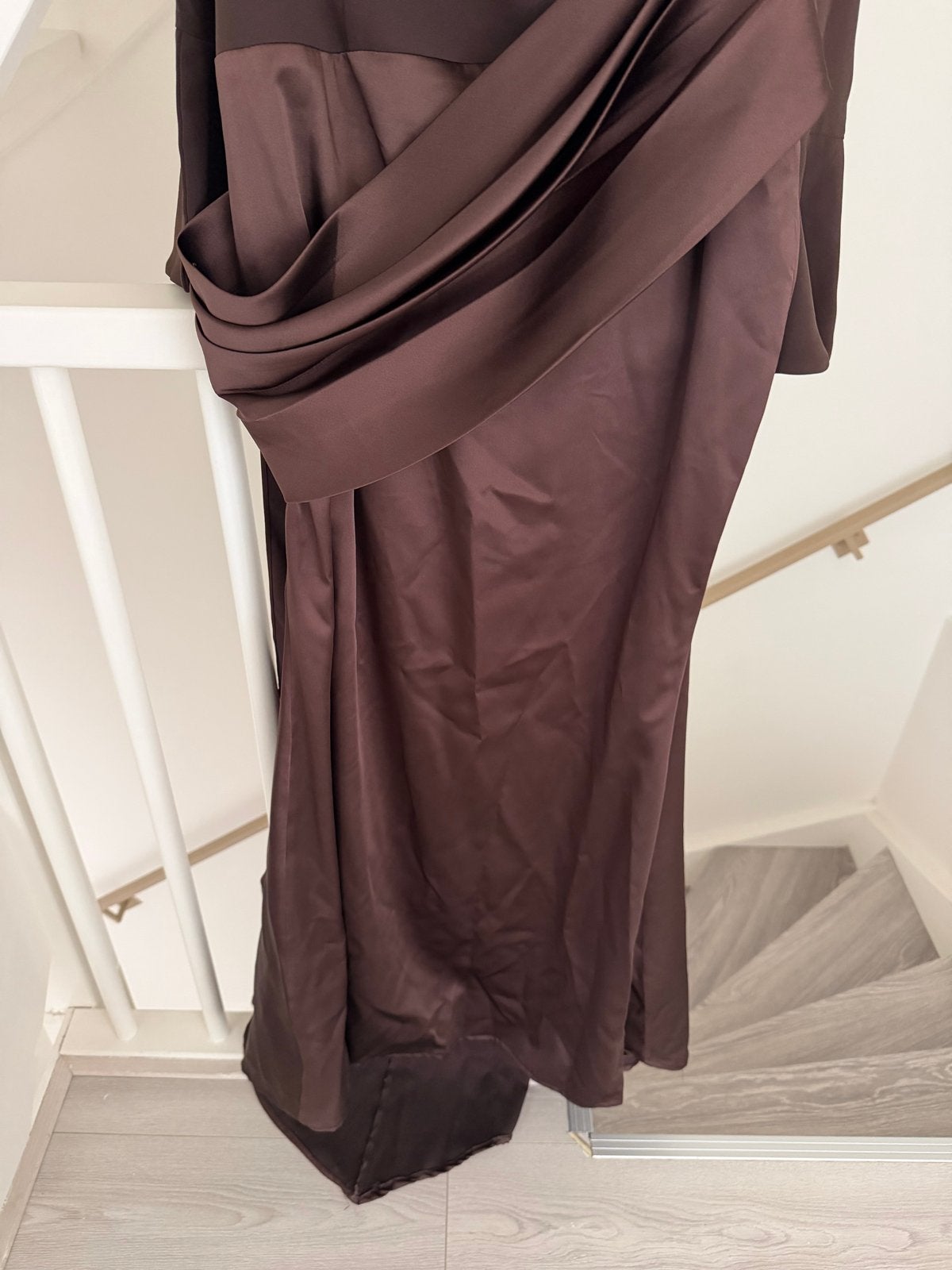 Elegante Bruine Galajurk - Perfect voor Speciale Gelegenhede, Maat 38/40 (M), Galajurk, Bruin, Ophalen of Verzenden