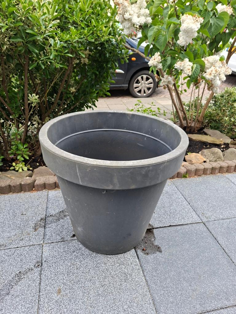 Grote kunststof bloempot, 53 cm hoog, 51 cm doorsnede, Ophalen, Kunststof, Gebruikt, 40 cm of meer