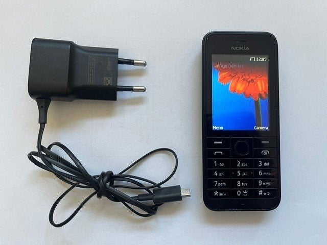 Nokia 108 mobiele telefoon - Eenvoudig en betrouwbaar, Gebruikt, Zwart, Fysiek toetsenbord, Ophalen of Verzenden