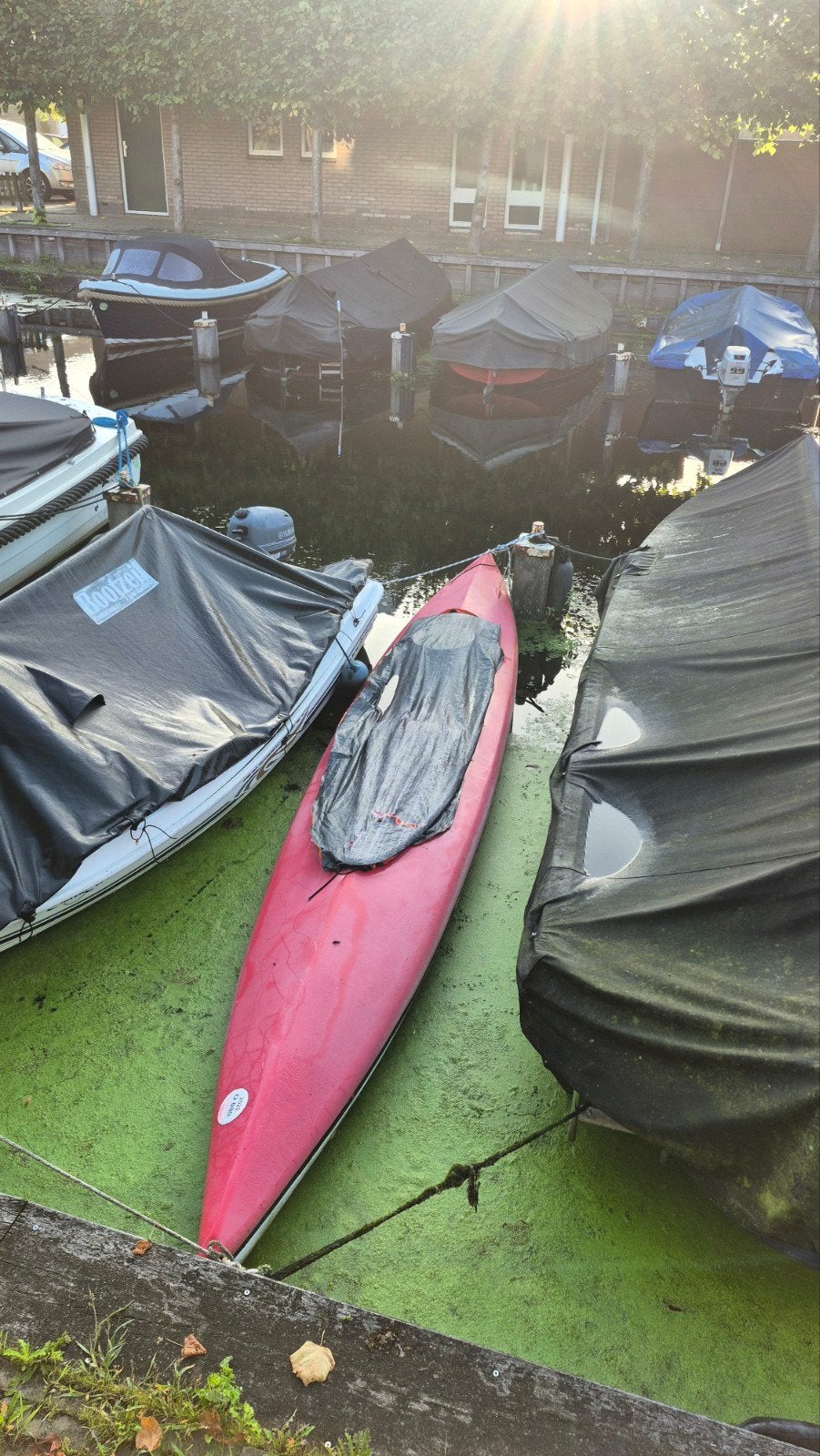 Rode kajak (2 persoons), Watersport en Boten, Ophalen of Verzenden, Gebruikt, Eén persoon, Kajak
