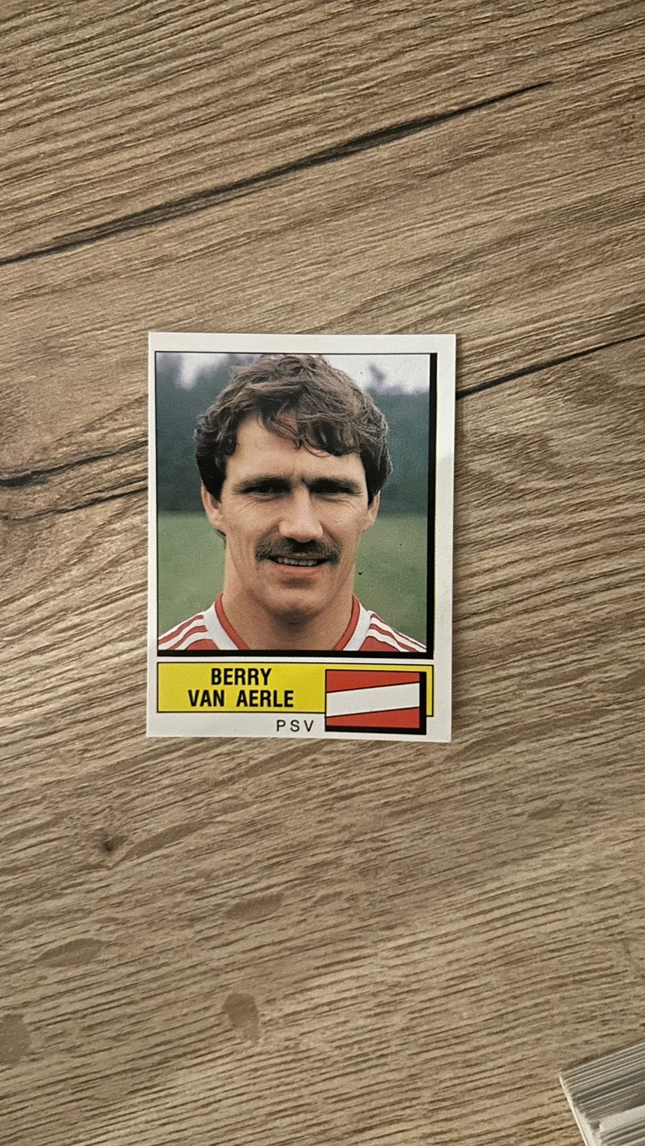 Panini Voetbal 88 plaatje Berry van Aerle PSV, Verzenden, Zo goed als nieuw, Sticker