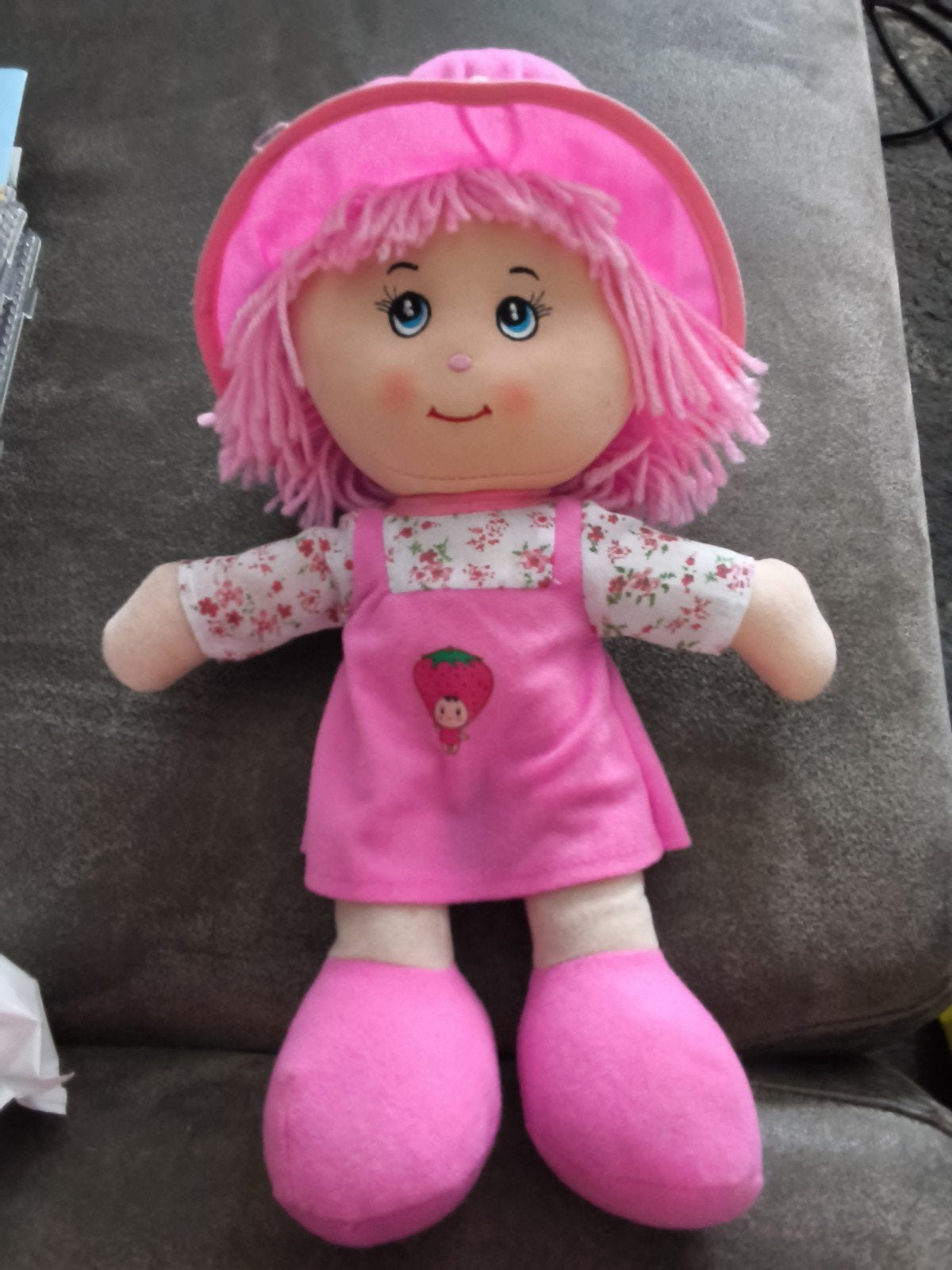 Roze stoffen pop van Zeeman, 100% polyester, Kinderen en Baby's, Ophalen of Verzenden, Zo goed als nieuw, Overige typen