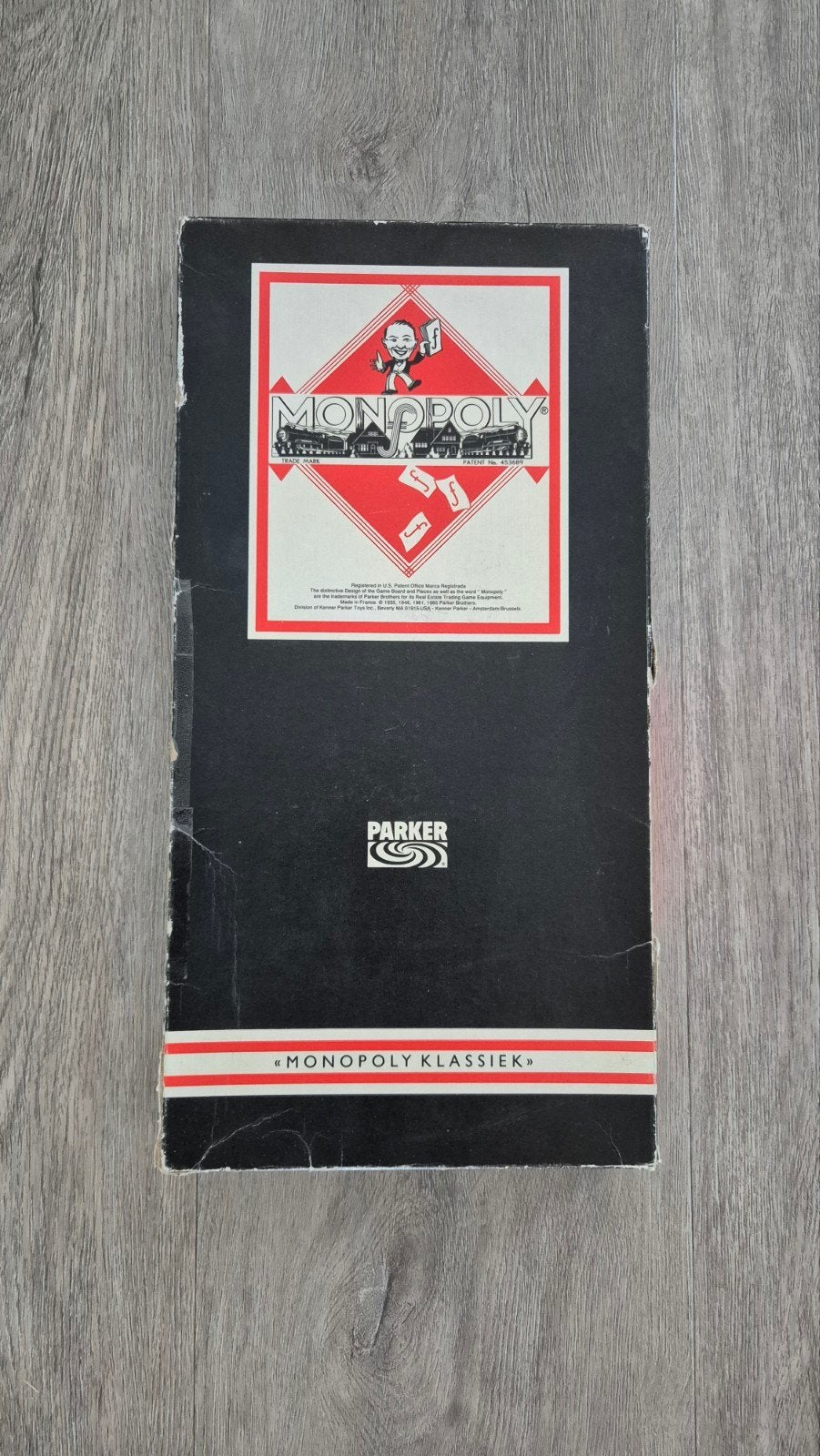 Monopoly uit 1985 - Klassieke editie met gebruikssporen, Vijf spelers of meer, Ophalen of Verzenden, Gebruikt, Parker