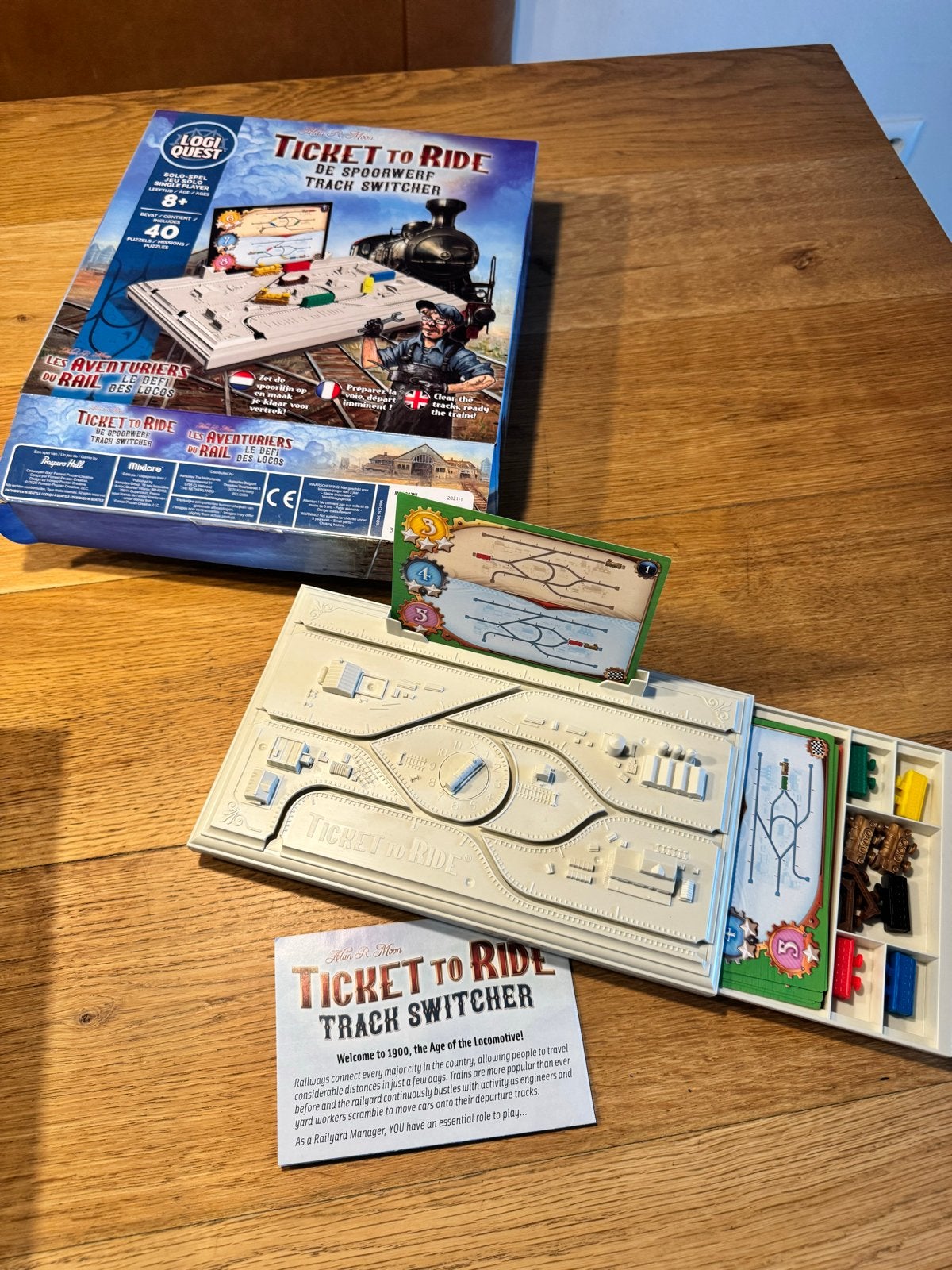 Ticket to Ride: De Spoorwerf Track Switcher - LogiQuest, Een of twee spelers, Ophalen of Verzenden, Zo goed als nieuw