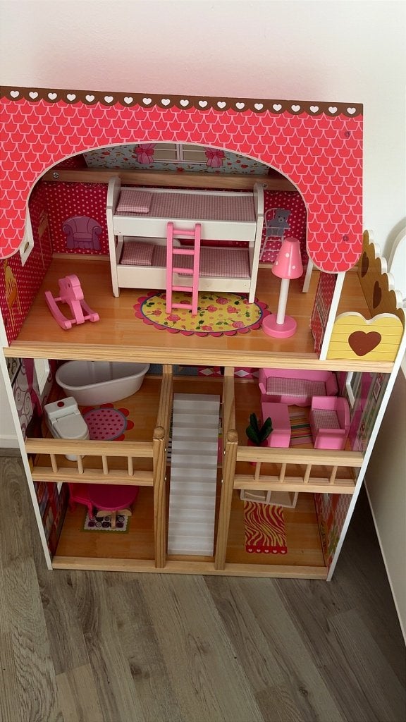 Houten poppenhuis, Ophalen, Gebruikt, Poppenhuis