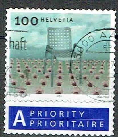 Zwitserland 2004 Stoel met Priority strookje, Verzenden, Gestempeld, Overige thema's