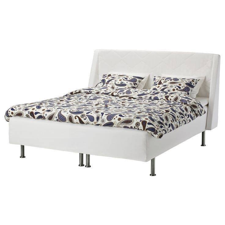 IKEA bedden Arbakka 790.980.32 160cm, Ophalen, Overige materialen, Gebruikt, Wit