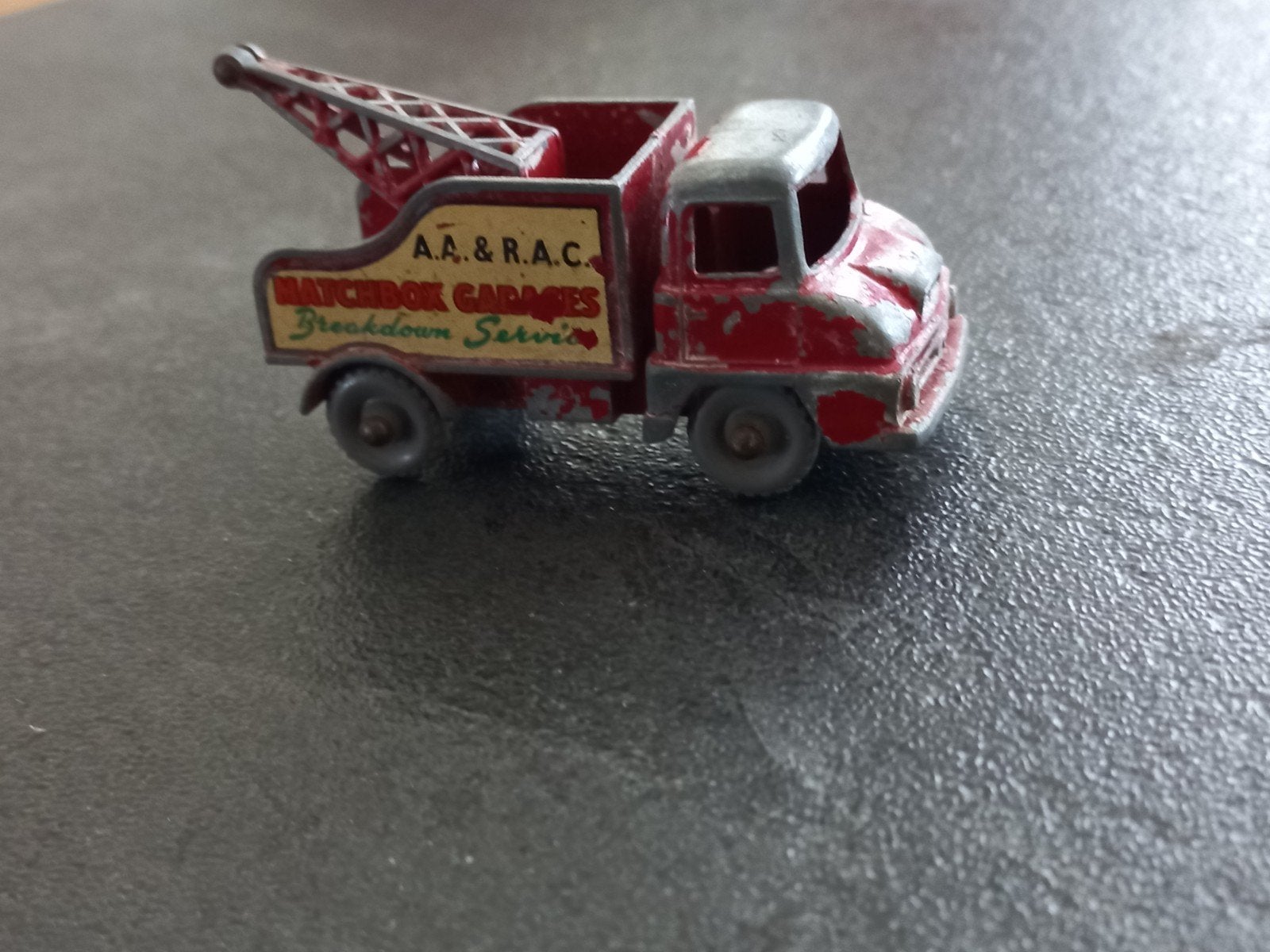Vintage Matchbox Lesney No. 1 Wreck Truck AA & RAC, Ophalen of Verzenden, Gebruikt
