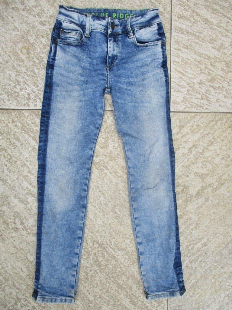WE lange broek blauw spijkerbroek maat 134 skinny fit, Broek, Gebruikt, Ophalen of Verzenden, Blue Ridge