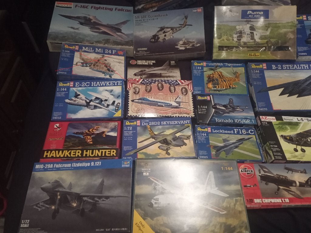 lot modelbouw luchtvaart, Ophalen of Verzenden, Zo goed als nieuw, 1:72 tot 1:144, Overige merken