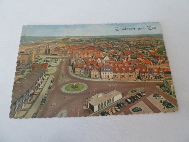 Zandvoort aan Zee 1959 Panorama vanaf de Uitzichttoren, Ophalen of Verzenden, 1940 tot 1960, Gelopen, Noord-Holland