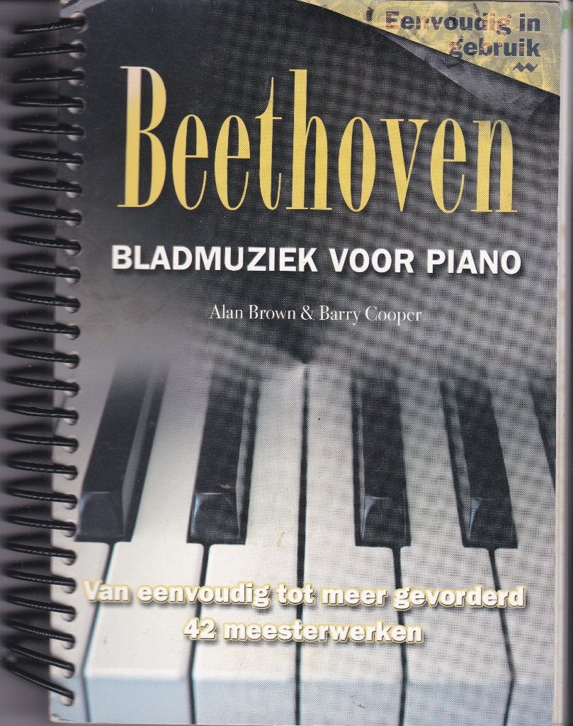 Beethoven bladmuziek voor piano - Alan Brown, Gebruikt, Klassiek, Ophalen of Verzenden, Artiest of Componist