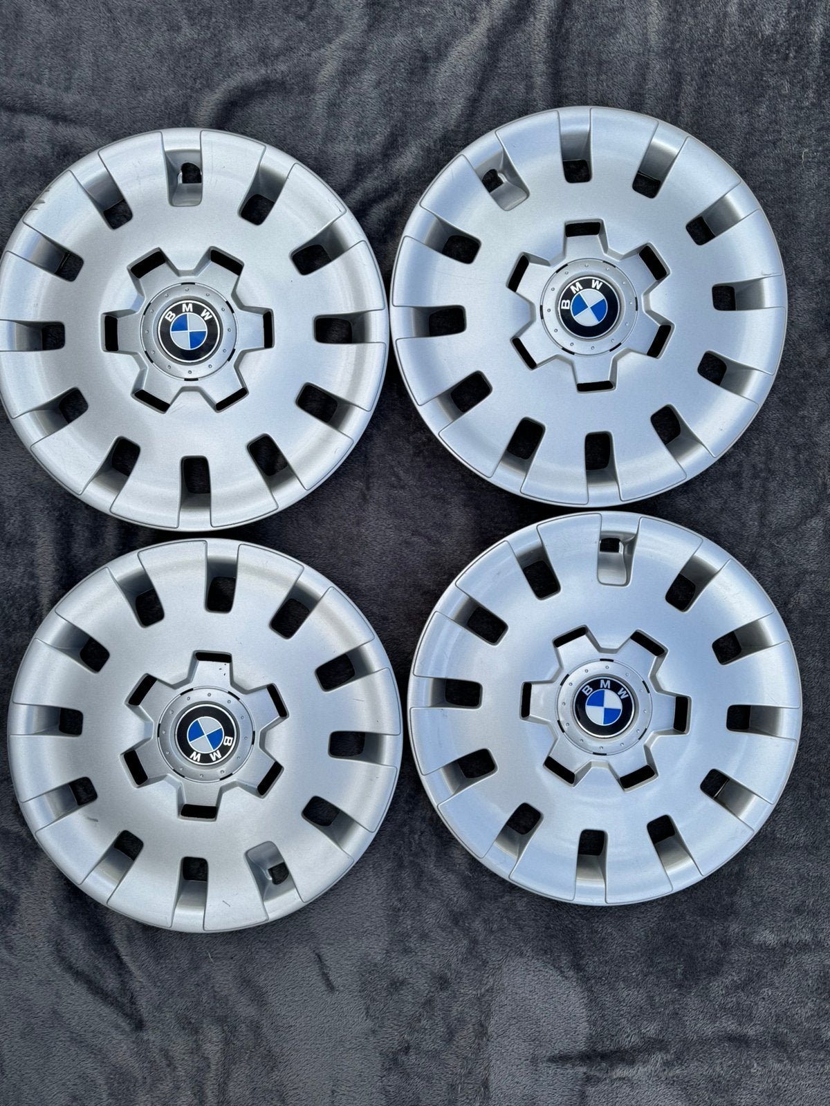 BMW wieldoppen origineel, Auto diversen, Wieldoppen, Ophalen, Gebruikt
