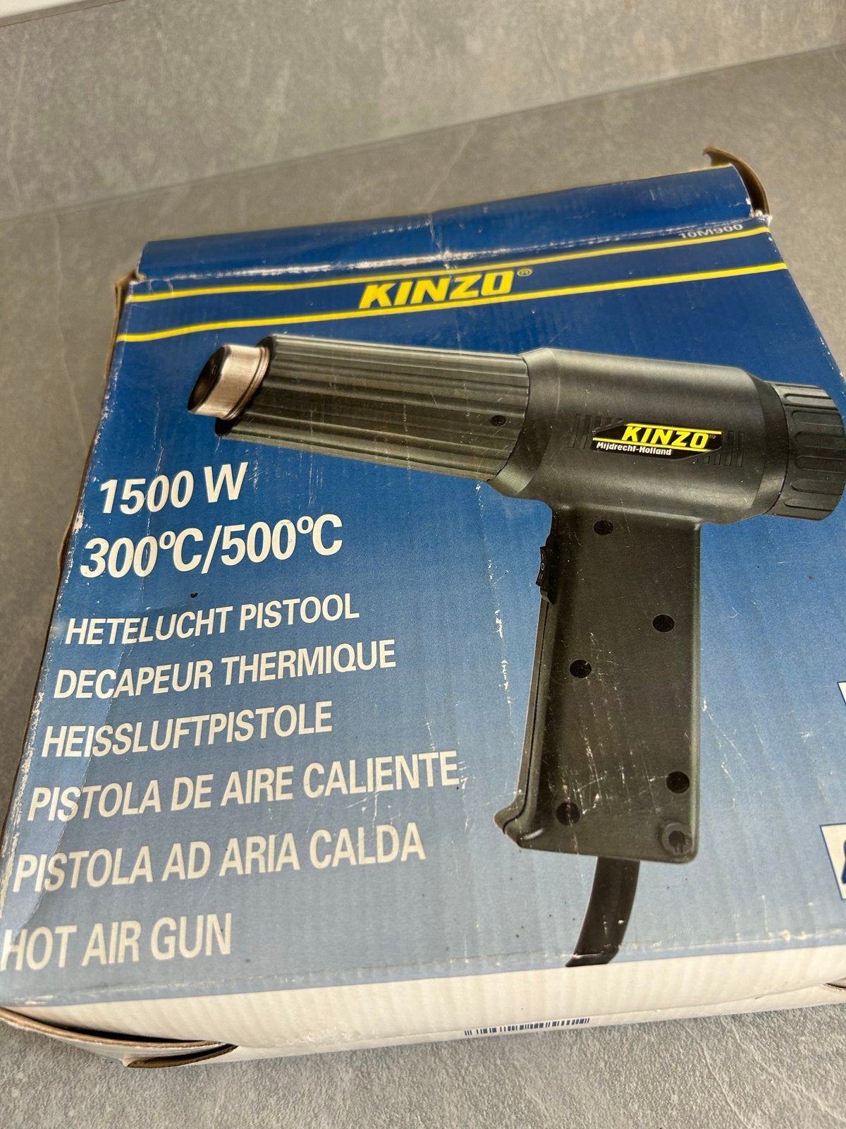 Kinzo heteluchtpistool 1500W - 300C/500C, Ophalen of Verzenden, Gebruikt, Overige typen, Overige merken