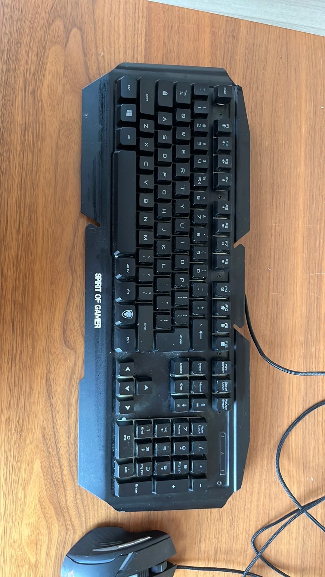 Game toetsenbord en muis (met licht), 1 speler, Ophalen, Zo goed als nieuw, Overige genres