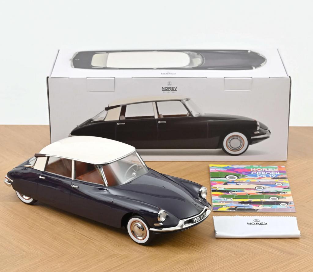 Citroen DS 19 '55 Donker Paars schaal 1/12 NOREV ref. 121579, Hobby en Vrije tijd, Modelauto's | 1:5 tot 1:12, Verzenden, Nieuw