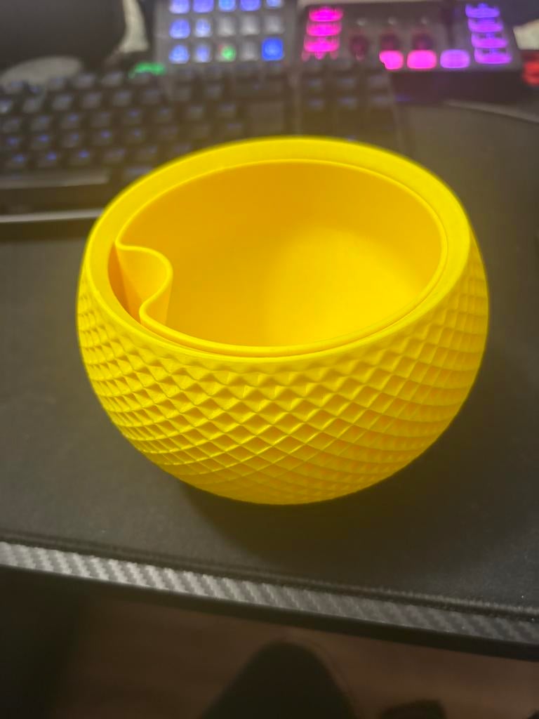 3D geprinte bloempot met waterreservoir, Kunststof, Rond, Ophalen of Verzenden, Binnen