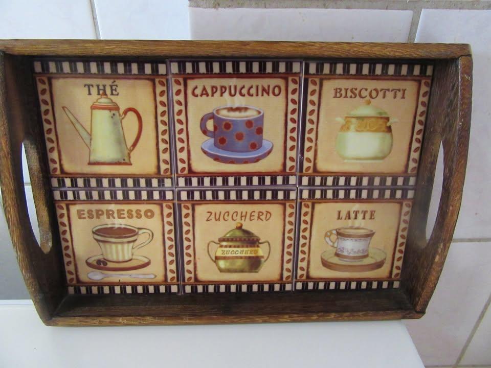vintage houten dienblad, Ophalen of Verzenden, Gebruikt, Rechthoekig, Hout