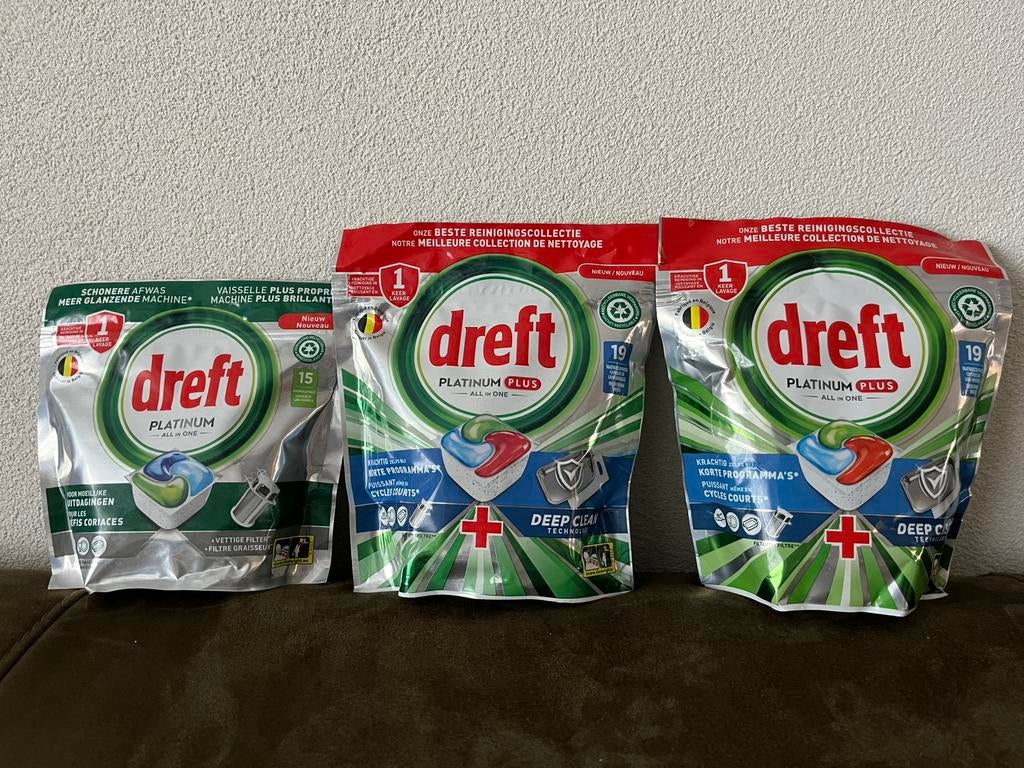 Dreft vaatwastabletten platinum en platinum plus, Ophalen