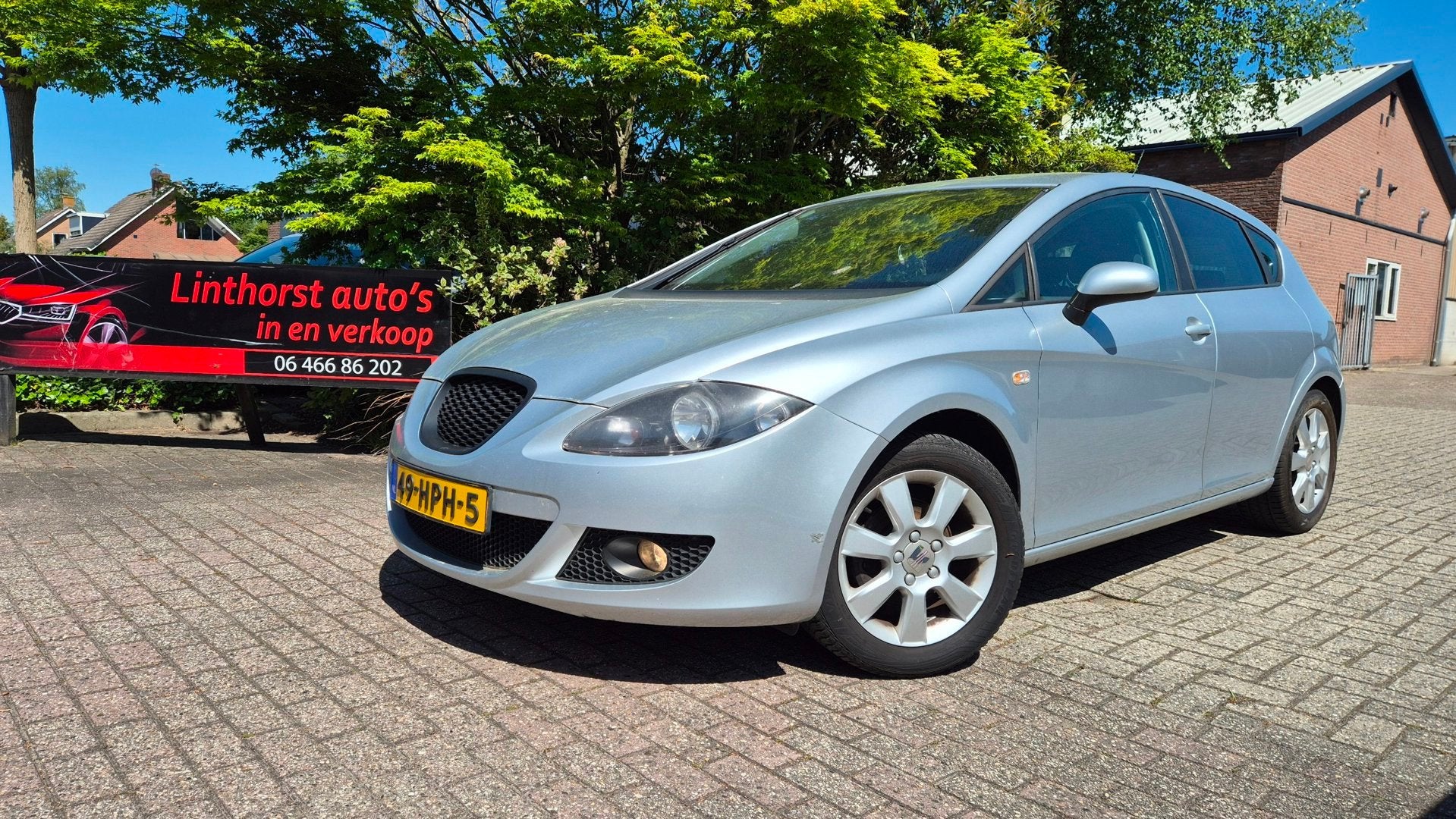 Seat Leon 1.6 Dynamic Style MPI-CLIMA-LPG-G3 EXPORT, Auto's, 1228 kg, Gebruikt, Zwart, 4 cilinders