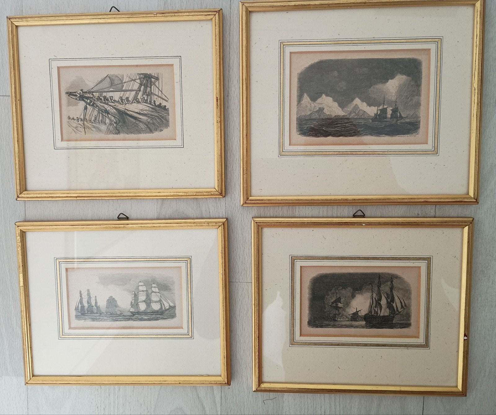 Driemasters portretten ( minstens 50 jaar oud) ingelijst, Antiek en Kunst, Ophalen of Verzenden