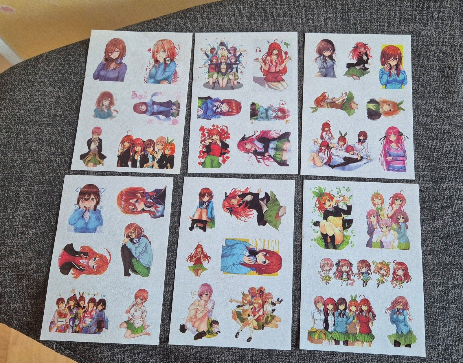 Nieuwe Anime Stickers - The Quintessential Quintuplets, Ophalen of Verzenden, Nieuw, Meerdere stickers
