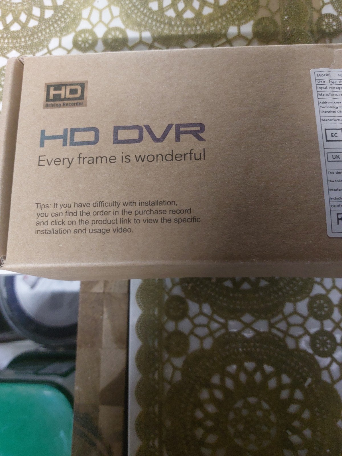 HD DVR Driving Recorder - Nieuw in doos, Auto diversen, Ophalen of Verzenden, Nieuw