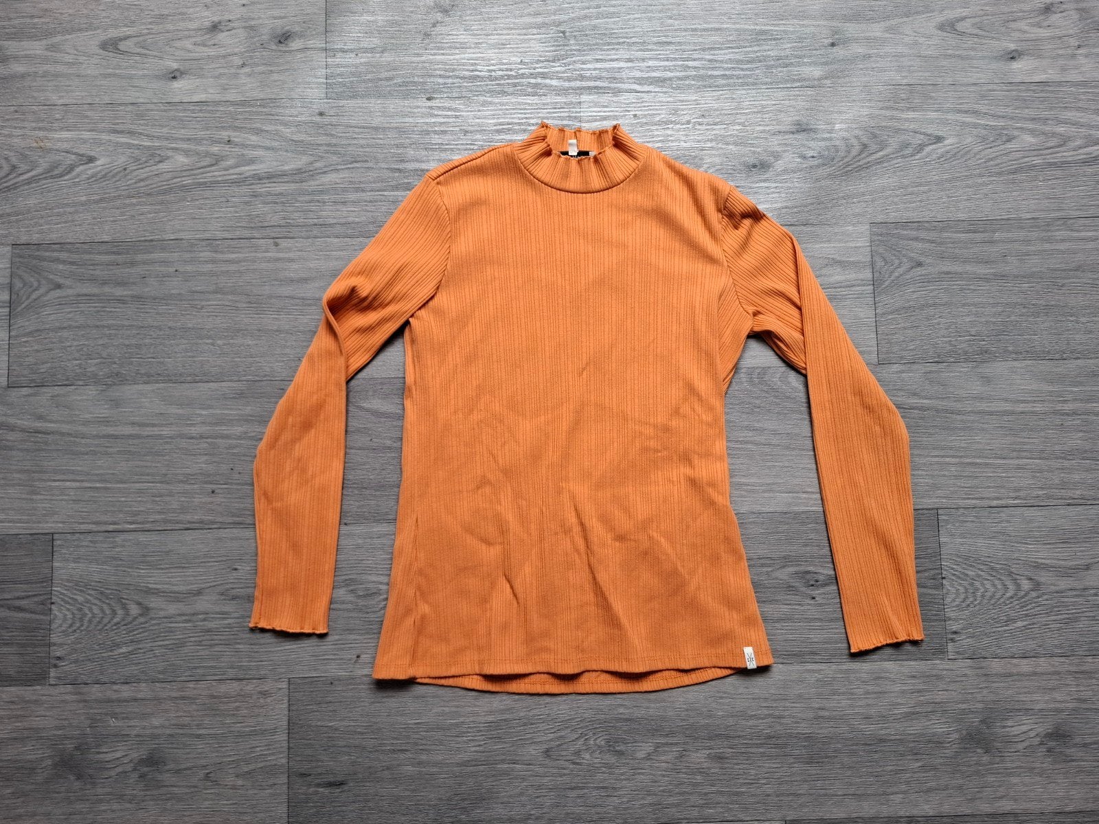 Mosterdgele oranje longsleeve col trui silver creek coltrui, Maat 38/40 (M), Silver Creek, Geel, Ophalen of Verzenden