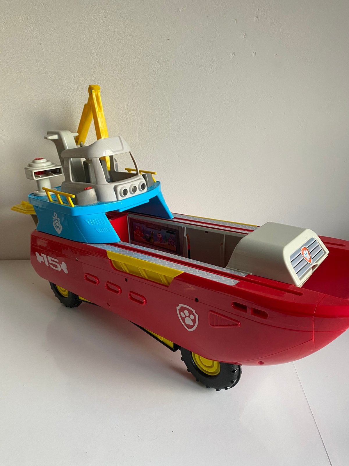 PAW patrol Sea Patroller - boot en landvoertuig, Ophalen of Verzenden, Zo goed als nieuw