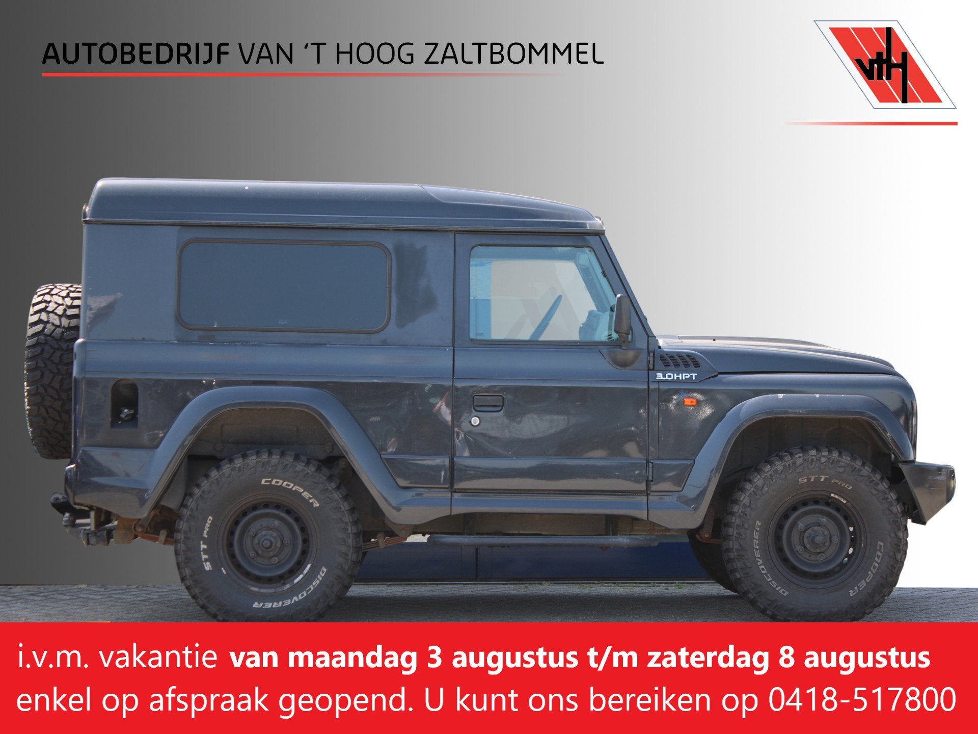 Iveco Massif 25 S 18 SW3D W AIRCO <<97.376KM>> NL AUTO, Auto's, Stof, Gebruikt, Zwart, Iveco