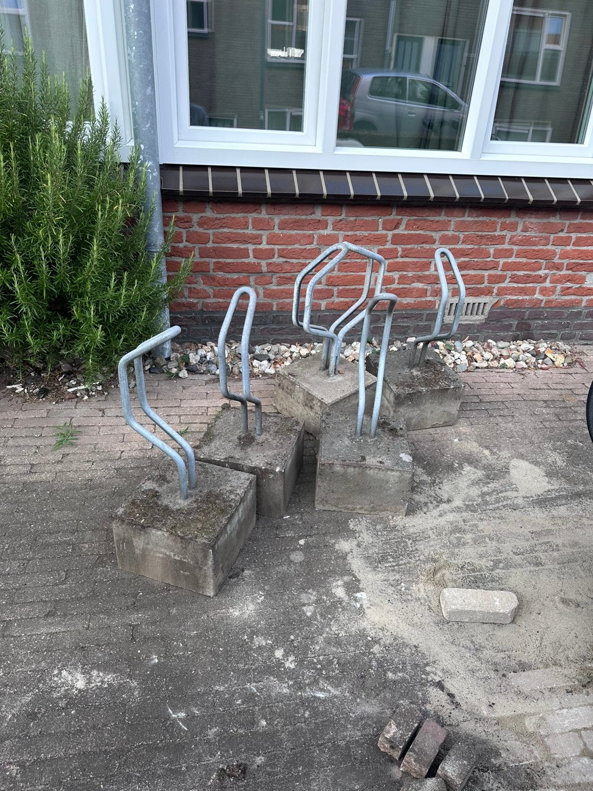 5 Fietsenhouders, Fietsen en Brommers, Ophalen, Gebruikt