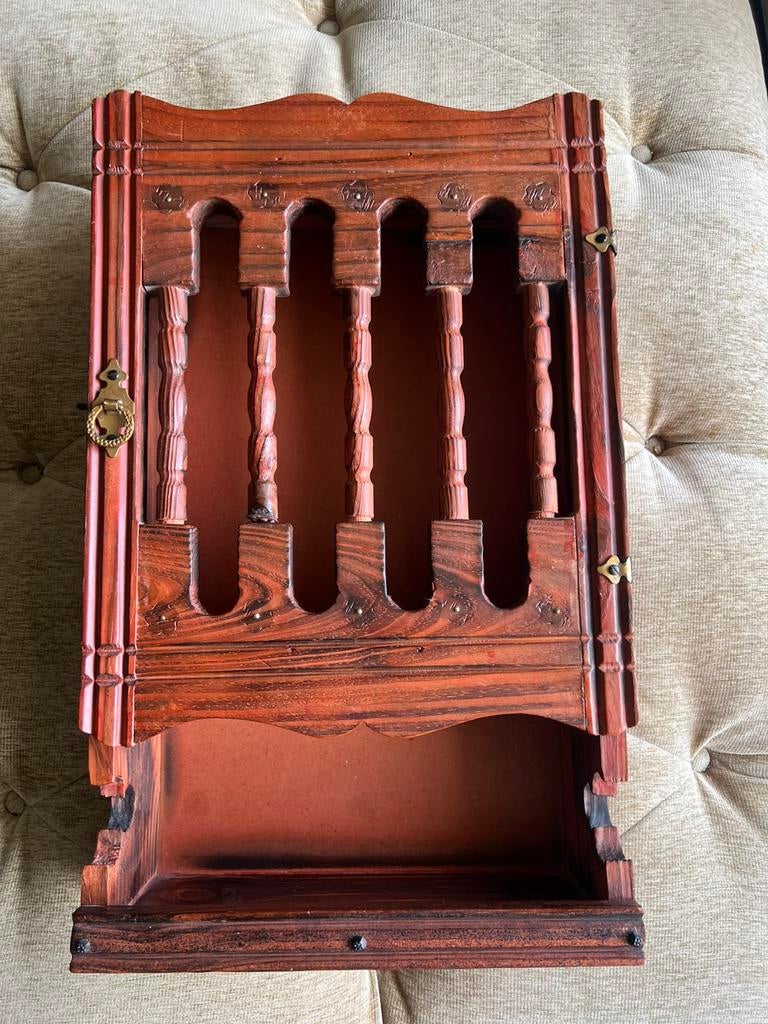 Vintage Houten Wandkastje ( Apothekers ) Kastje, Antiek en Kunst, Antiek | Meubels | Kasten, Ophalen of Verzenden