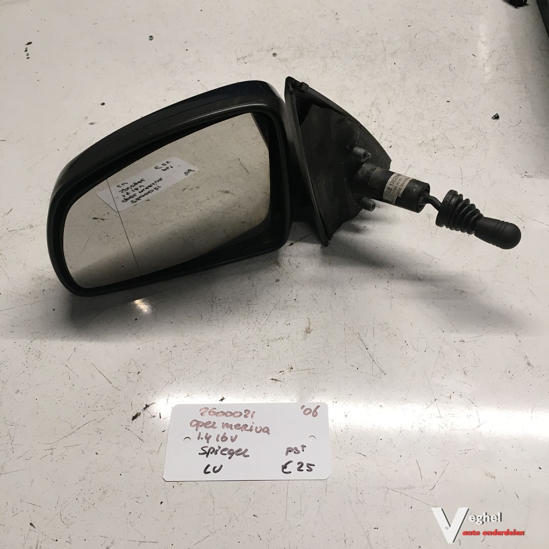 Opel Meriva 1.4 16v 2006 2600021 Buitenspiegel Linksvoor of, Gebruikt, -, -, Ophalen of Verzenden