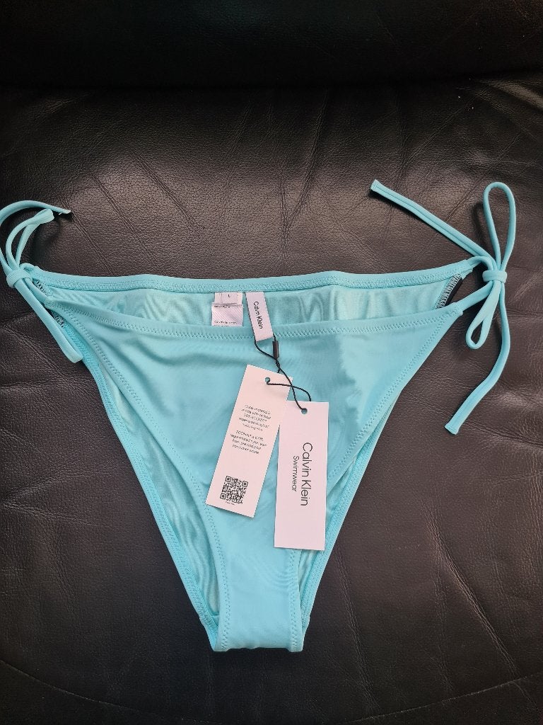 Calvin klein bikinibroekje String side Tie Nylon Dames Blauw, Kleding | Dames, Ophalen of Verzenden, Nieuw, Blauw, Bikini