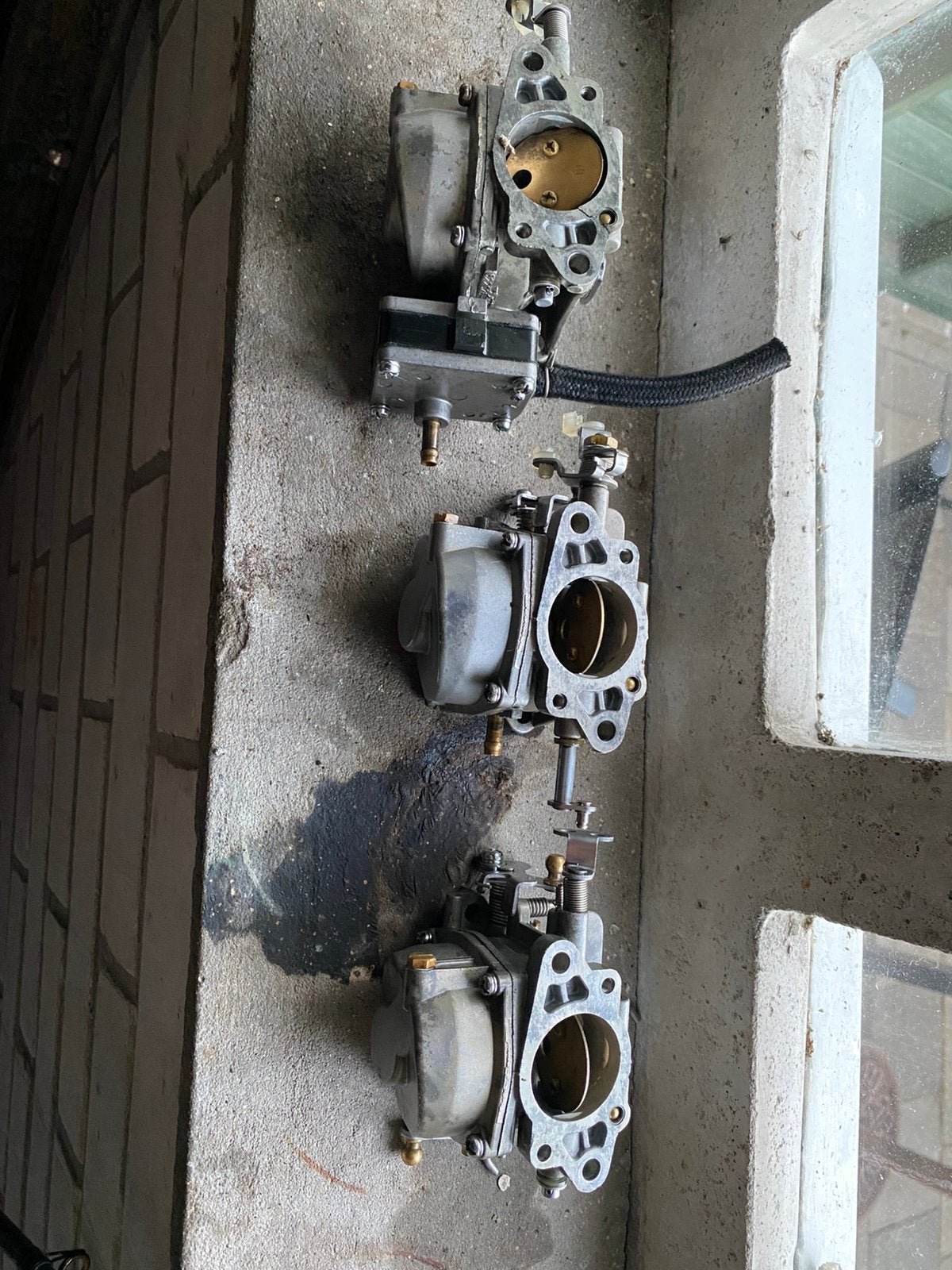 Yamaha autolupe 30pk carburateurs set  2 WERKEND, Verzenden, Motor en Techniek, Motorboot