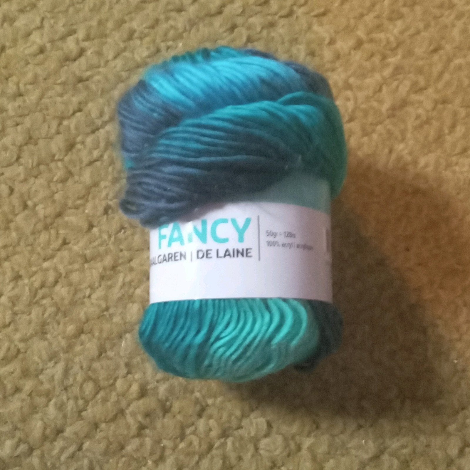 Fancy Garen De Laine - Blauw/Groen Acryl Wol, Ophalen, Nieuw, Breien of Haken, Wol of Garen