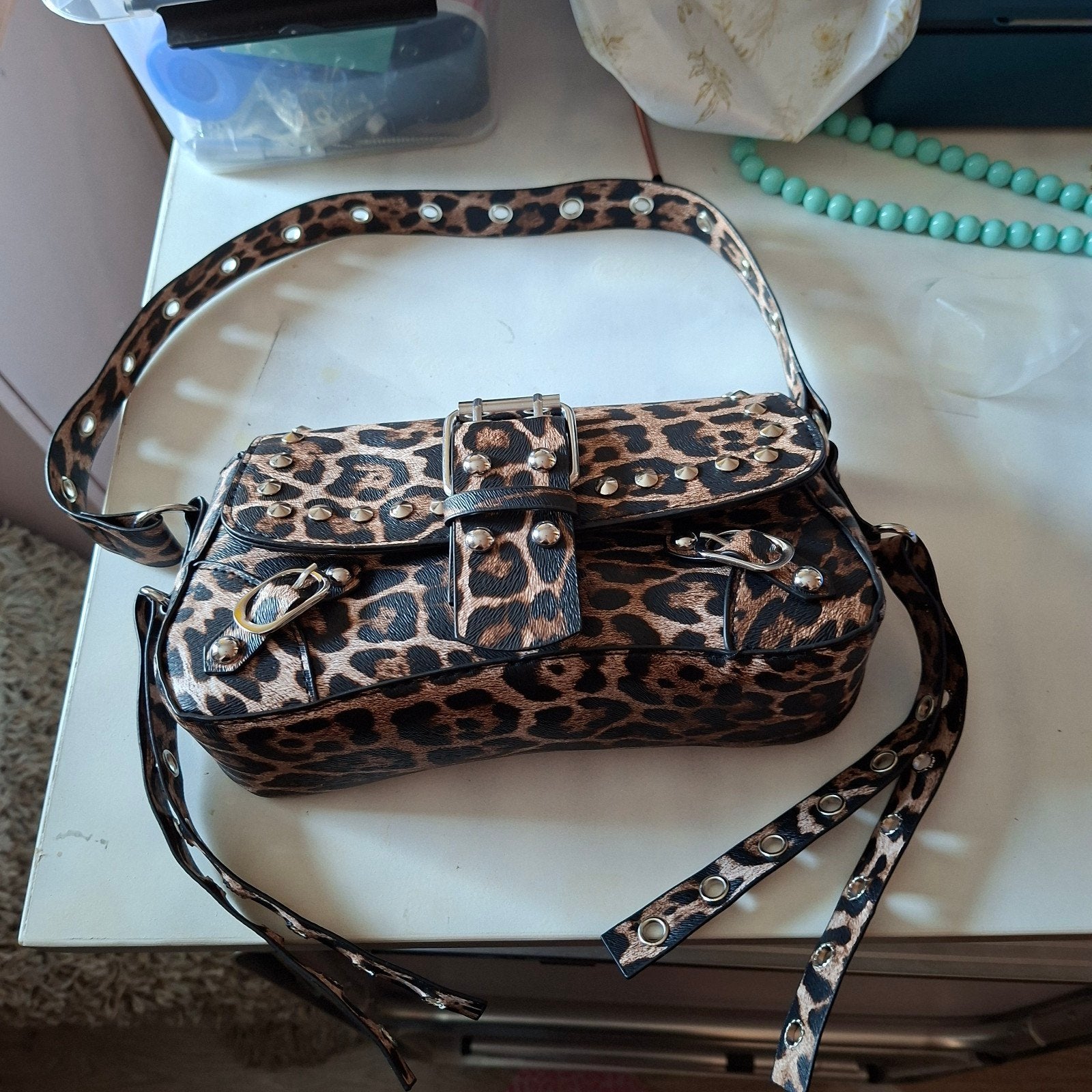 Tasje Leopard Nieuw, Verzenden, Nieuw, Bruin, Overige materialen