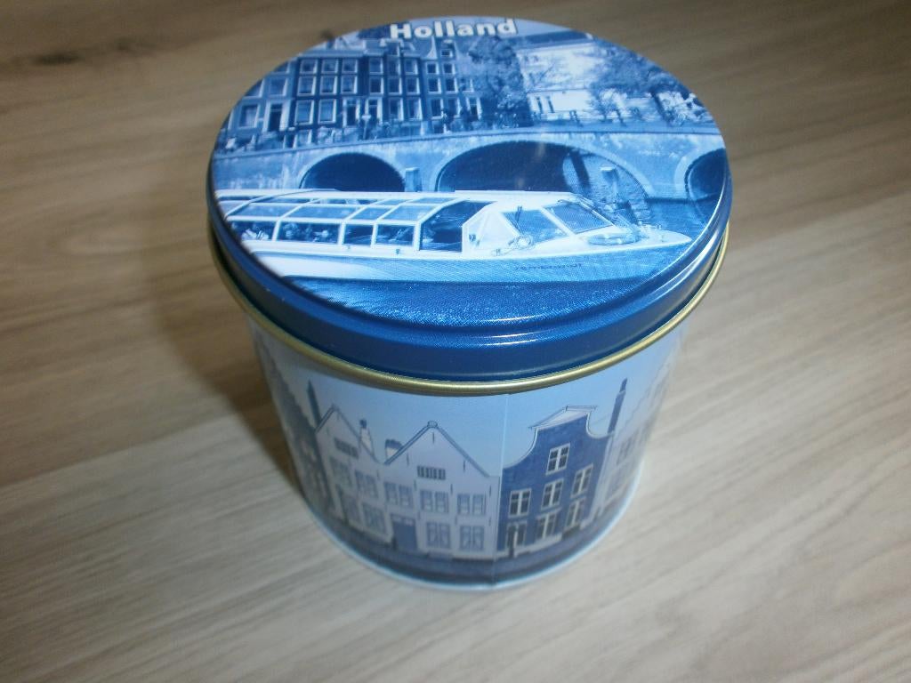 stroopwafel blik (leeg), Ophalen of Verzenden, Gebruikt, Koek(jes)