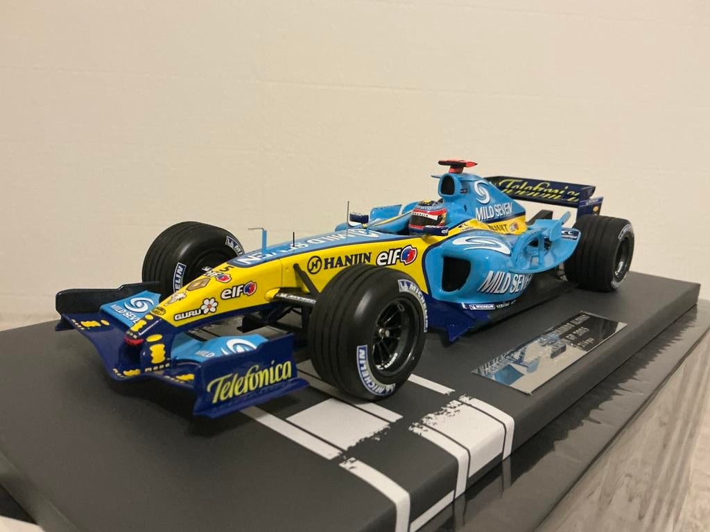 Renault F1 Team R25 Winner Bahrain GP 2005 Fernando Alonso, Ophalen of Verzenden, Zo goed als nieuw, MiniChamps