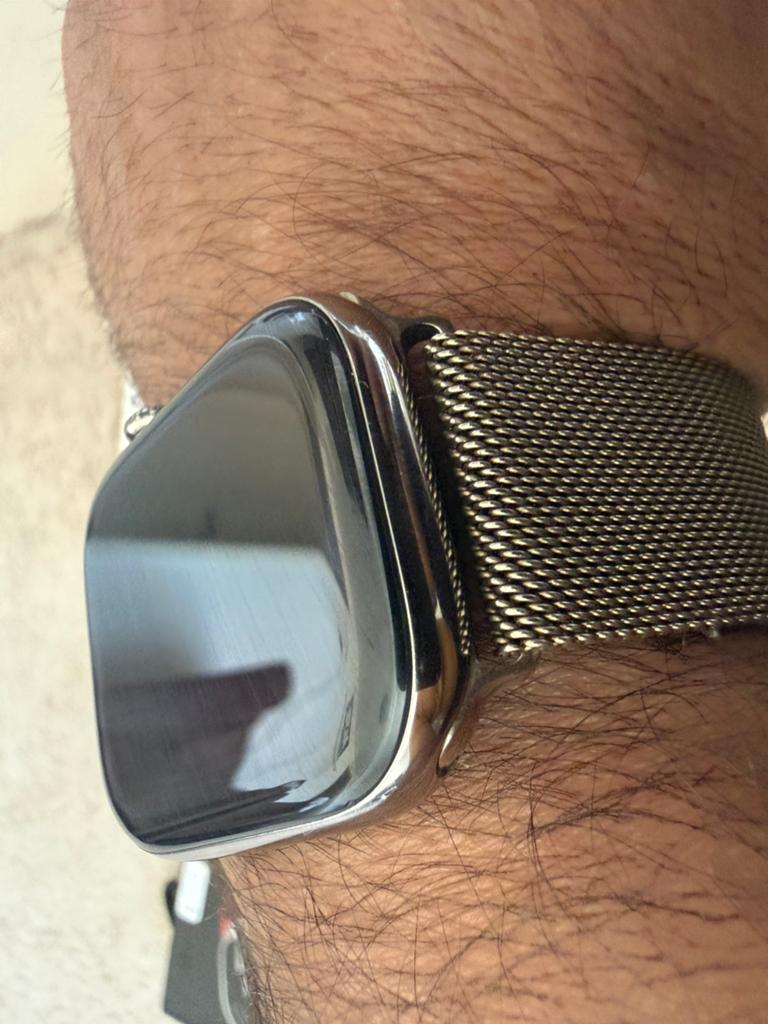 Apple Watch 10 46mm Cellular LTE RVS armband ruilen mog, Sieraden, Tassen en Uiterlijk, Smartwatches, Ophalen, IOS, Zo goed als nieuw