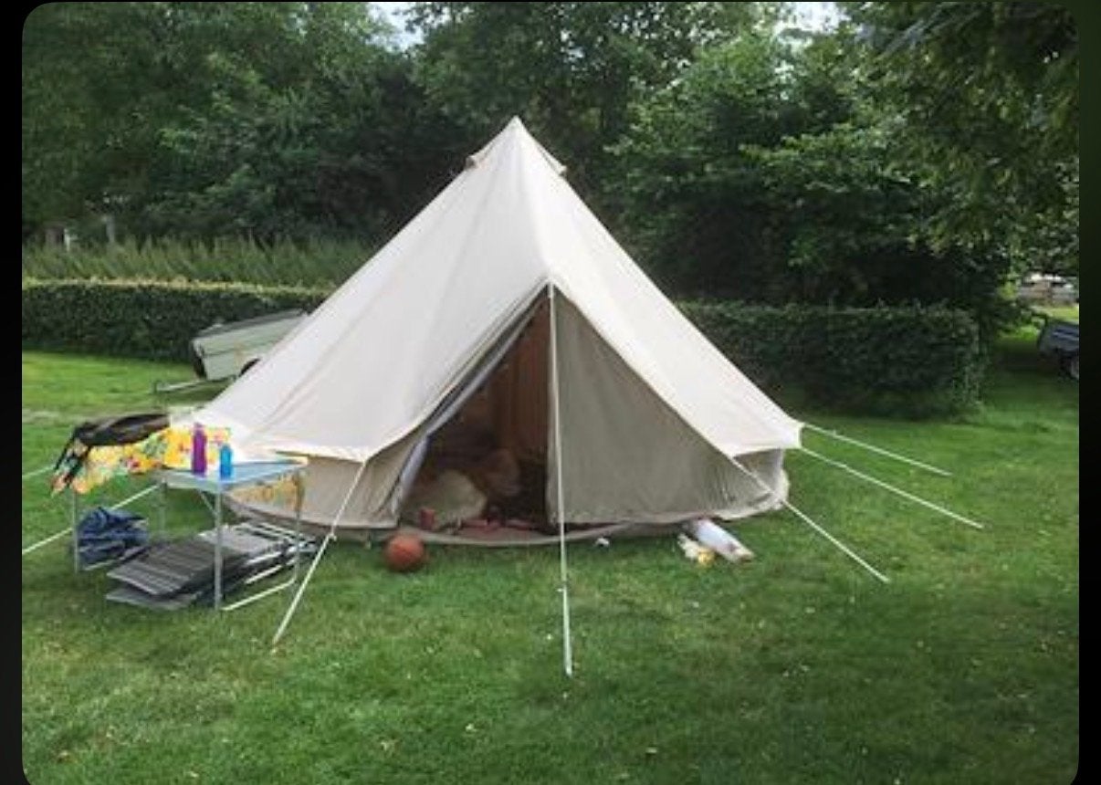 Sibley Ultimate Bell Tent 500-I met grondzeil en hordeur, Ophalen, Gebruikt, Tot en met 5