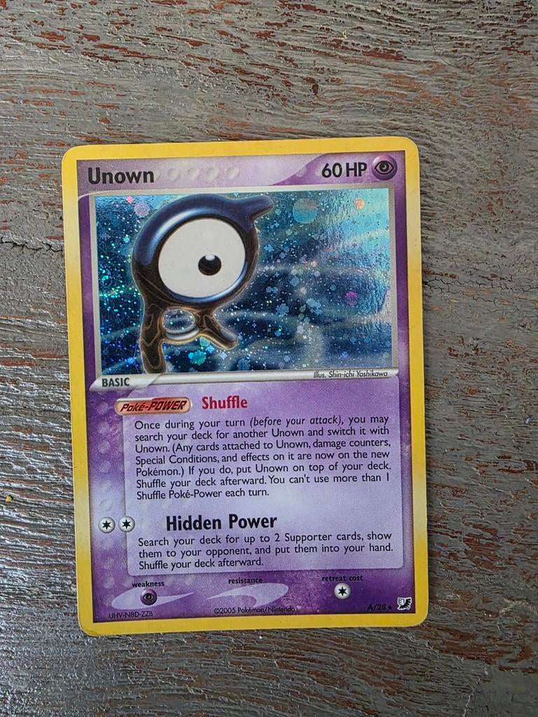 Unown A holo a-28 te koop, Ophalen of Verzenden, Zo goed als nieuw