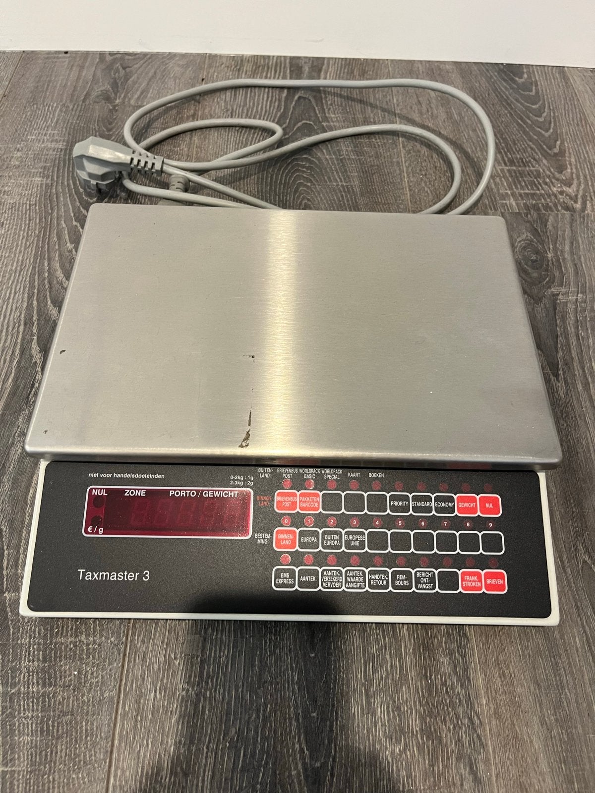Ascom Taxmaster 3 – elektronische pakketweegschaal, Ophalen, Gebruikt