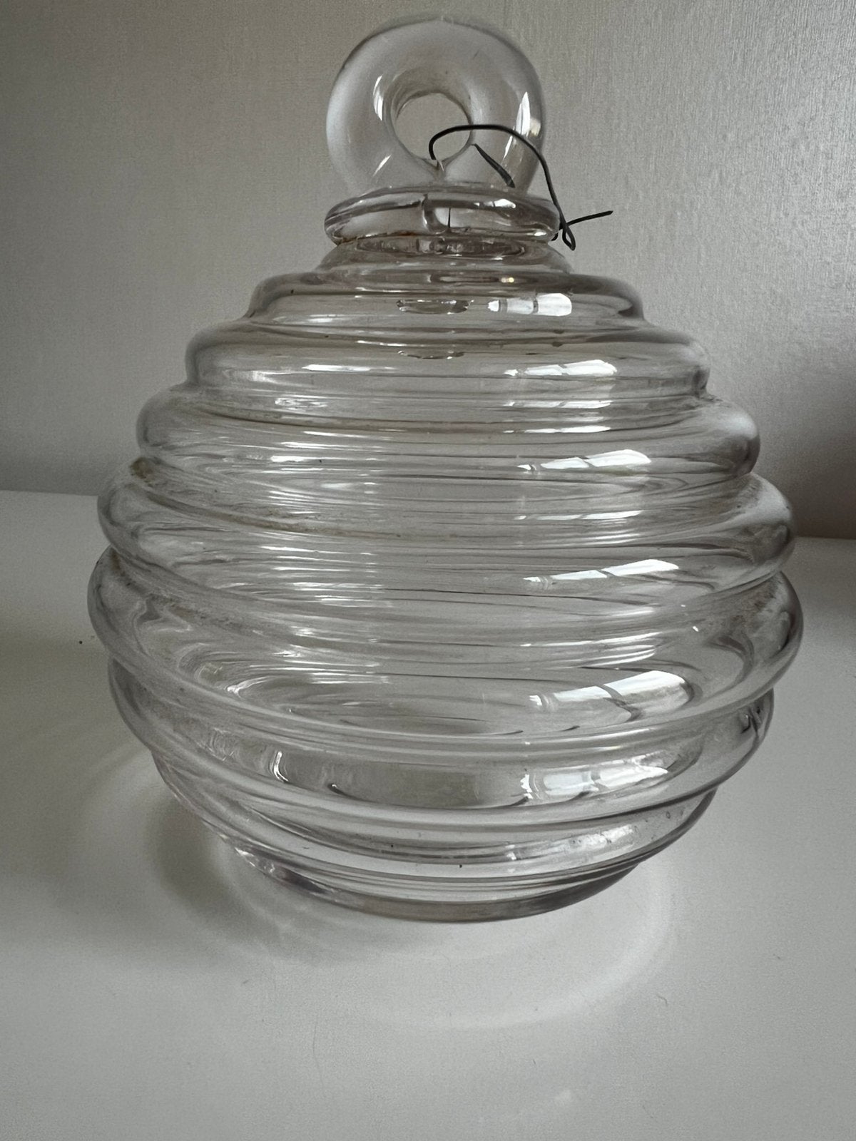 Vintage Frans Design Meisenthal ‘Grip’ Kerstbal Kroonluchter, Antiek en Kunst, Antiek | Glas en Kristal, Ophalen of Verzenden