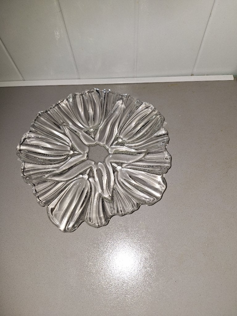 Waltherglas tulpen  schaal, Huis en Inrichting, Schaal, Rond, Ophalen of Verzenden, Handgemaakt